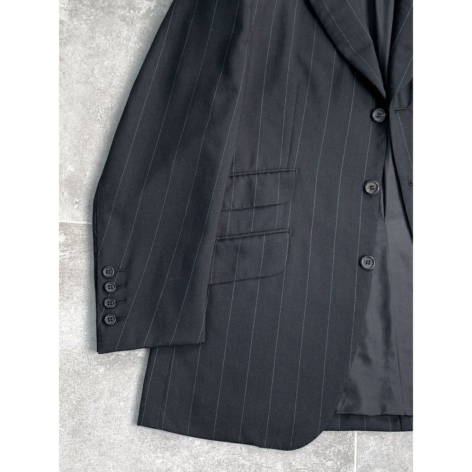 Designer ARNYS PARIS Bespoke Suit Blazer Trousers EU 50 UK 40 Short Size 50S - 8 Thumbnail