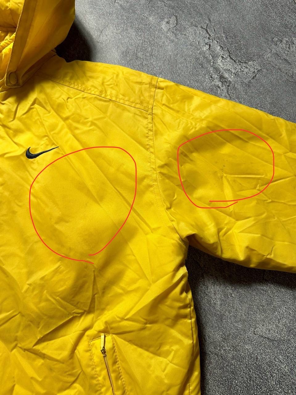Nike × Vintage Nike Vintage Yellow Big logo Jacket Size US XL / EU 56 / 4 - 11 Thumbnail