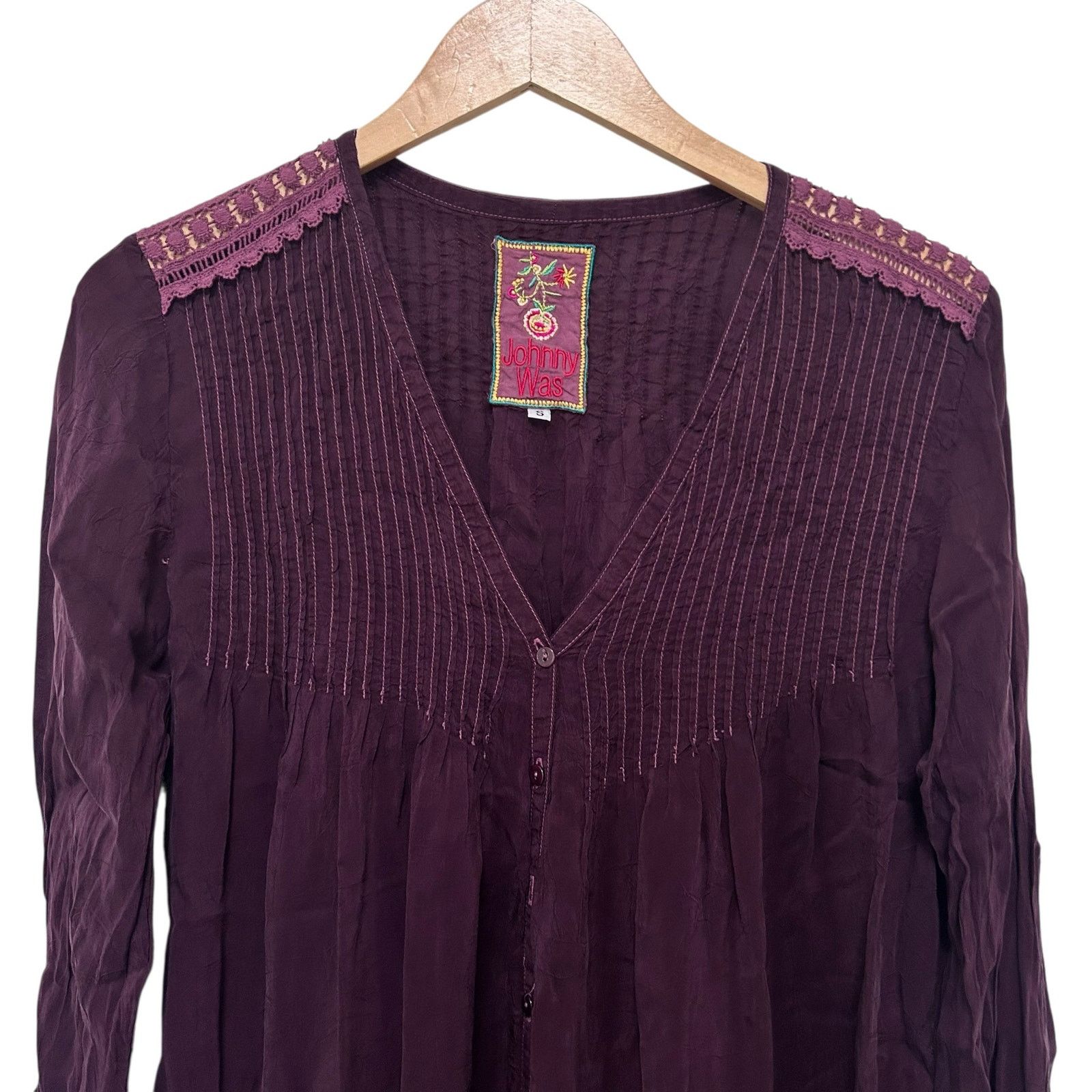 Johnny Was Johnny Was Purple Lace Tunic Dress Sz S Size S / US 4 / IT 40 - 3 Thumbnail