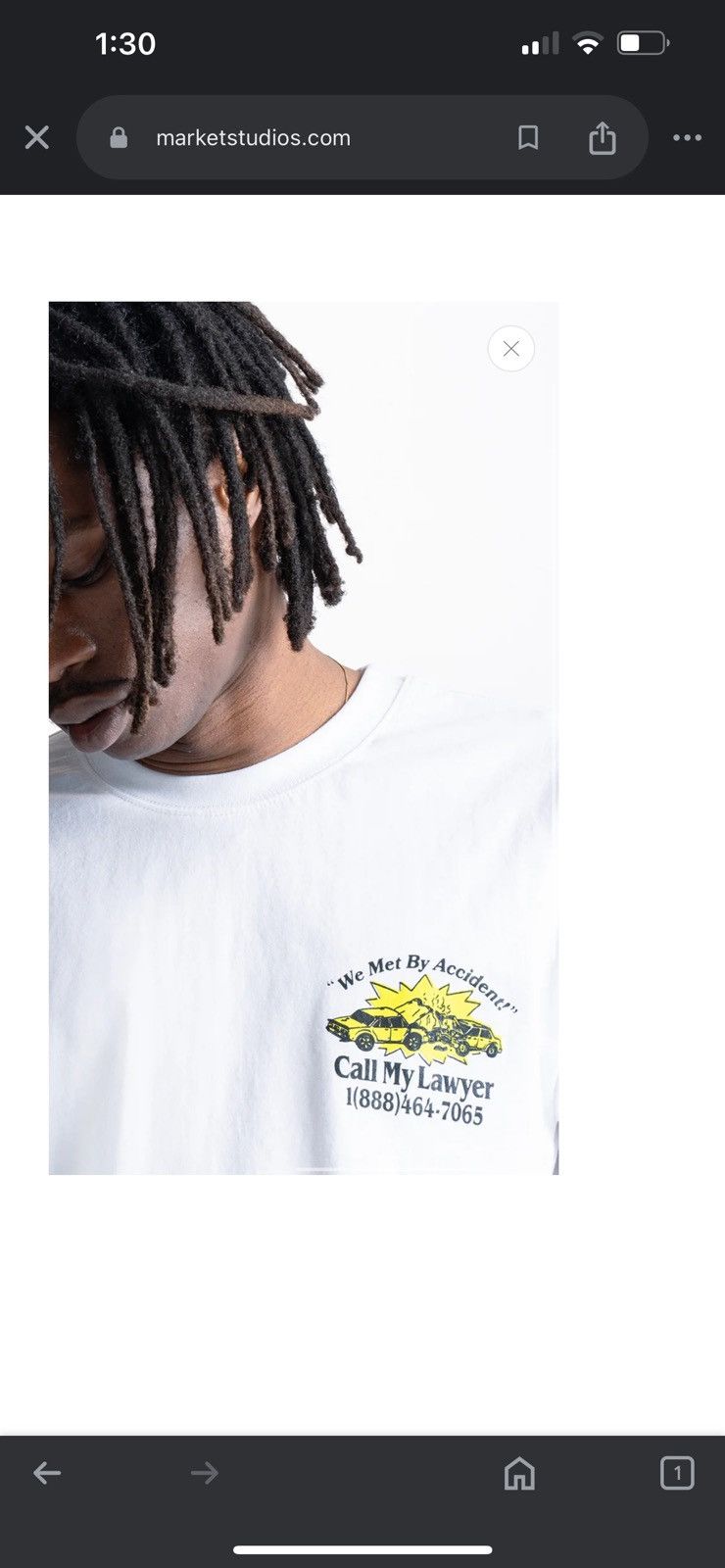 Market Market - We Met By Accident T Shirt Size US S / EU 44-46 / 1 - 2 Thumbnail