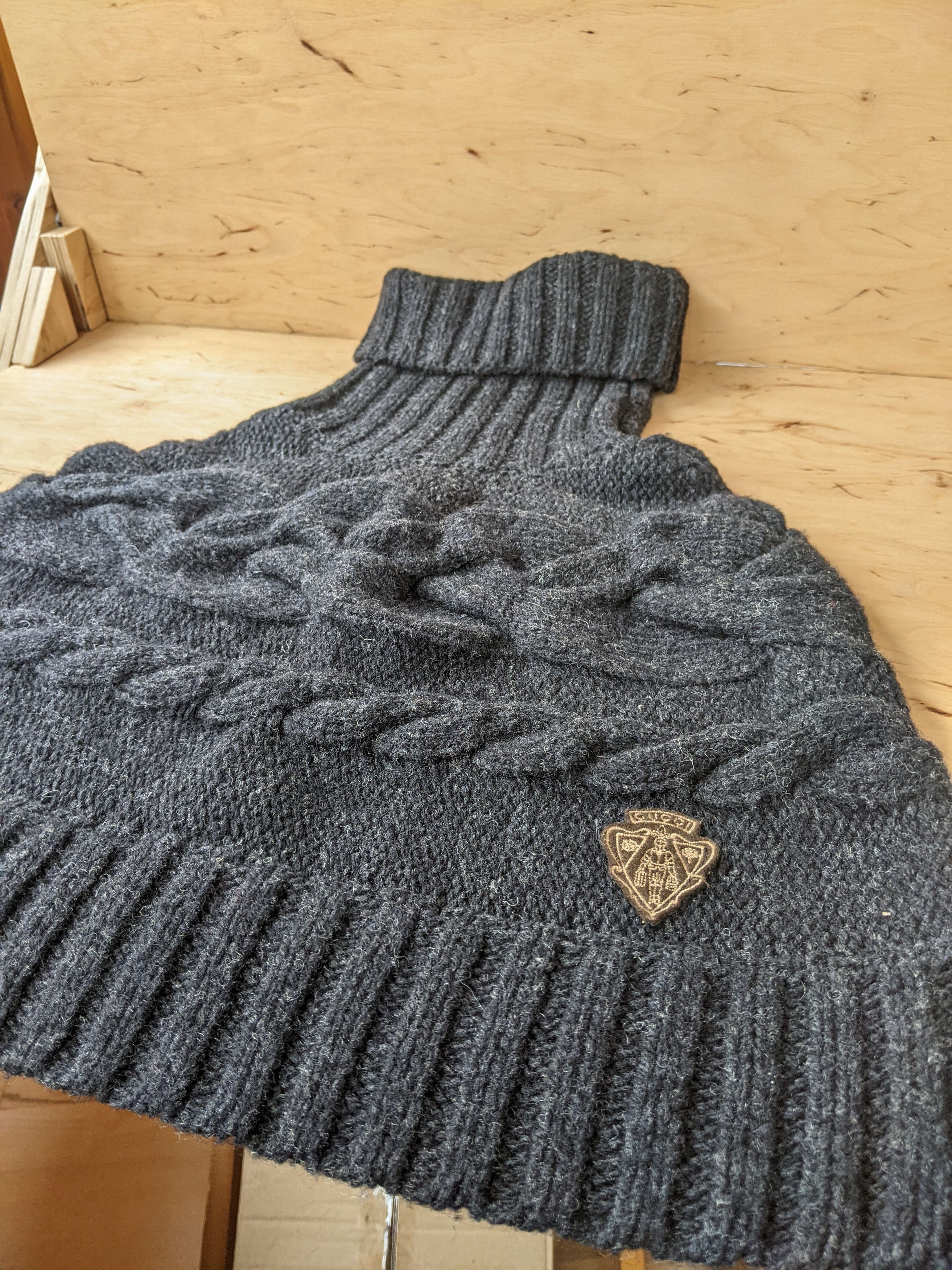 Gucci Gucci Wool Knitted Turtleneck Dicky Scarf Collar Shirtfront Size ONE SIZE - 4 Thumbnail