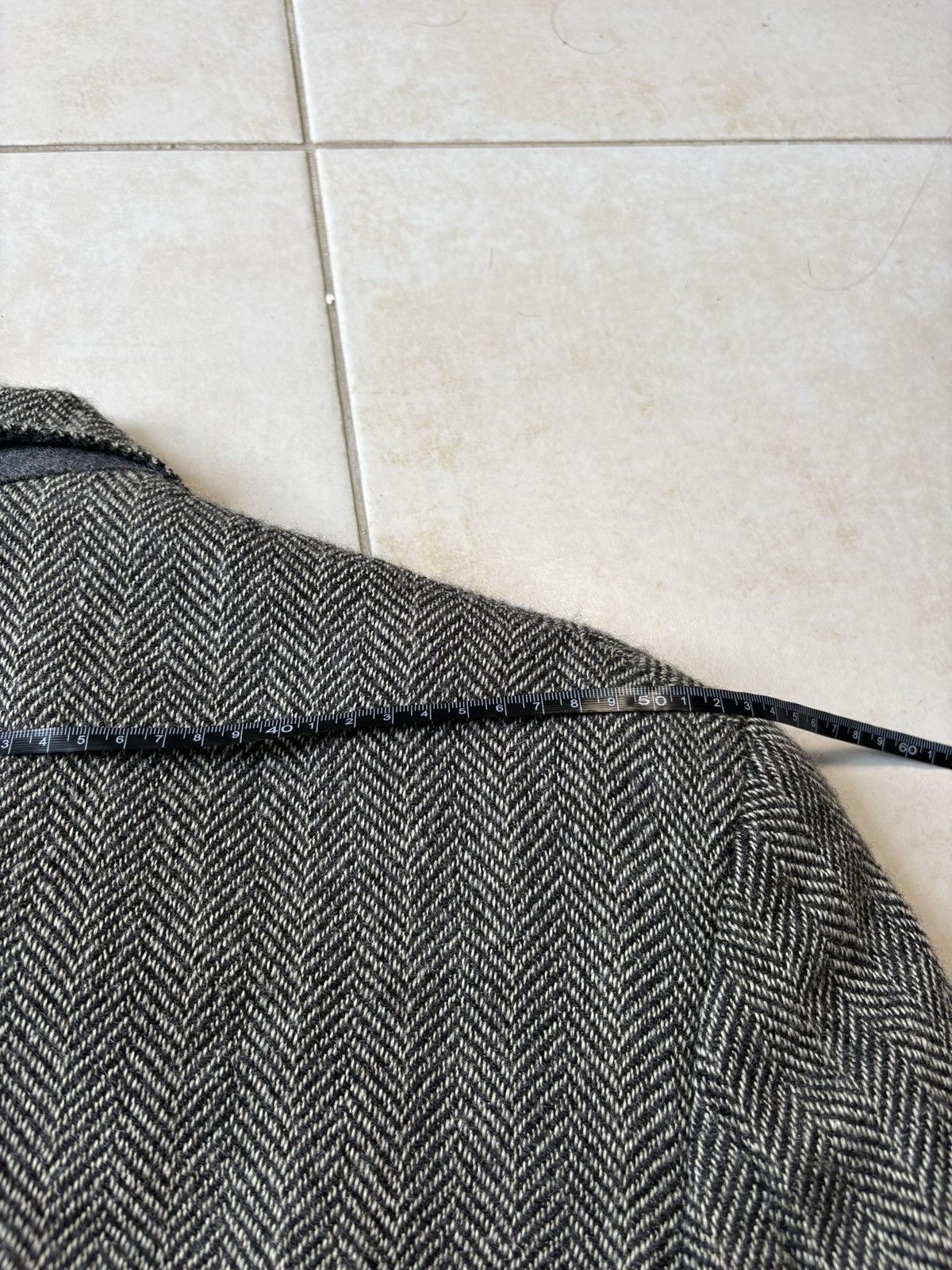 Polo Ralph Lauren Herringbone Tweed Blazer Ralph Lauren Men 42R Vintage USA Size 42R - 7 Thumbnail