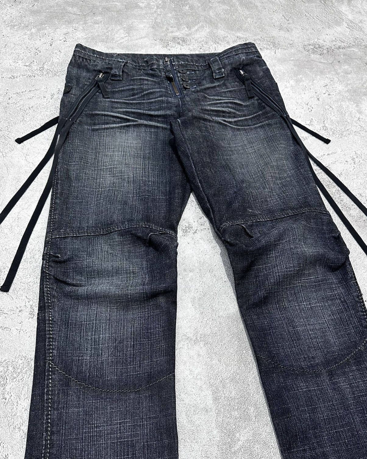 Marithe + Francois Girbaud × Vintage Marithe Francois Girbaud Laced Up Skinny Jeans Size US 27 - 5 Thumbnail