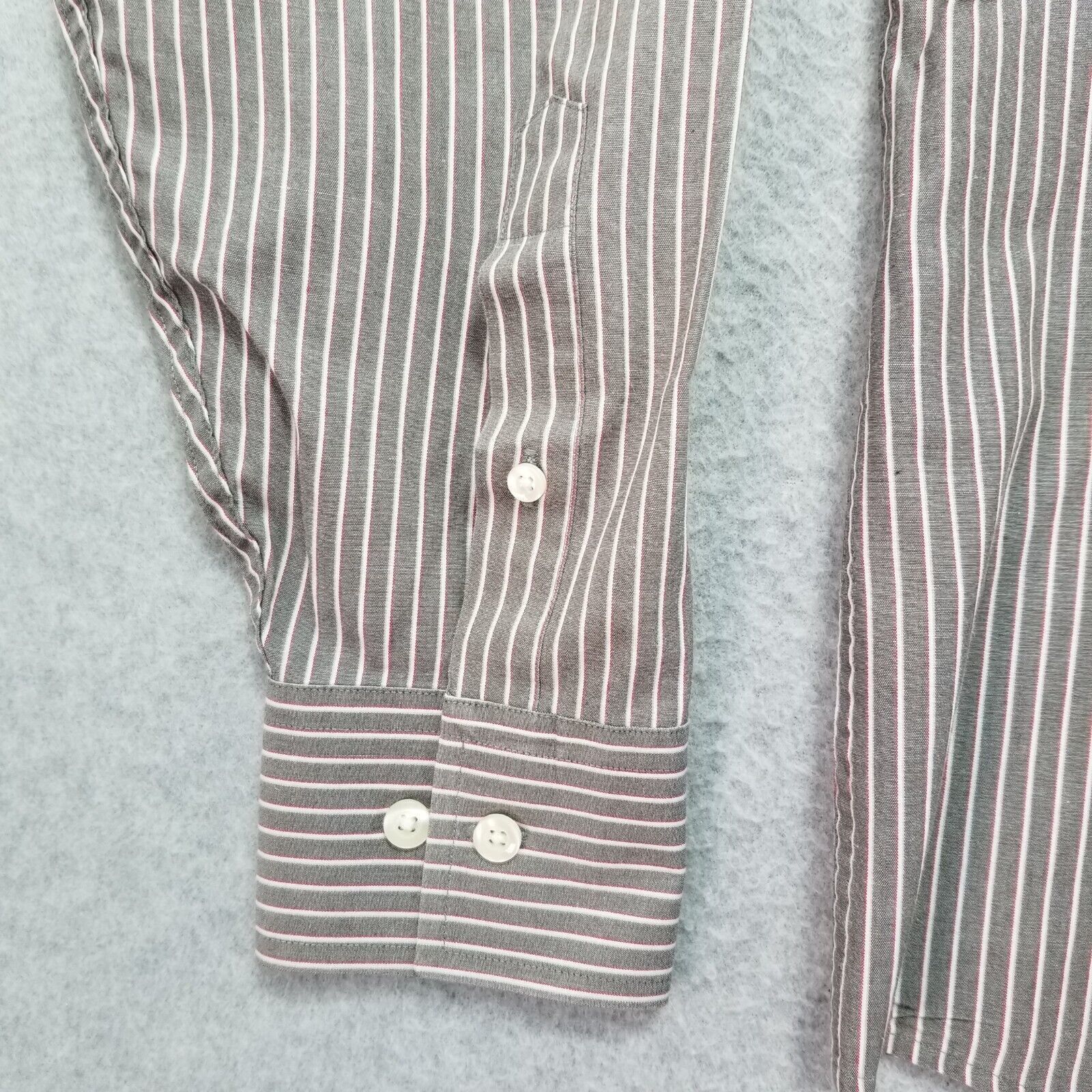 Original Penguin Penguin Shirt Mens Medium Pocket Striped Casual Long Sleeve Size US M / EU 48-50 / 2 - 5 Thumbnail