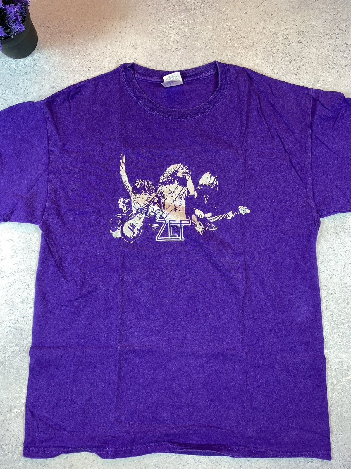 Band Tees × Vintage Vintage Led Zeppelin Men’s T-shirt With Big Logo Size Large Size US L / EU 52-54 / 3 - 3 Thumbnail