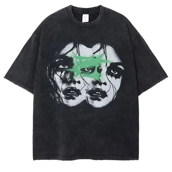Vintage Graphic Print Punk Gothic