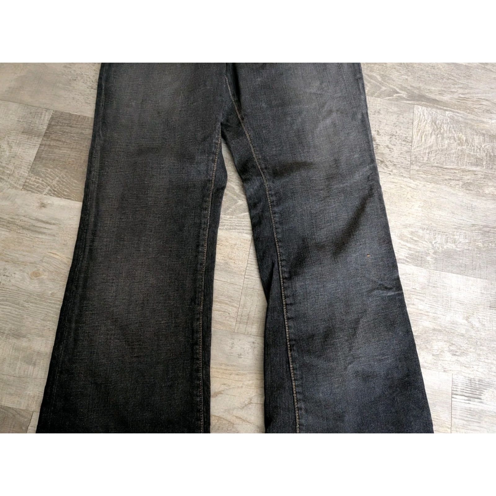 Vintage VINTAGE Polo Jeans Co Ralph Lauren Denim Jeans Womens 12 Regular Bootcut 30" Dark Blue Logo 5-Pocket Boys? Size 34" / US 12 / IT 48 - 3 Thumbnail