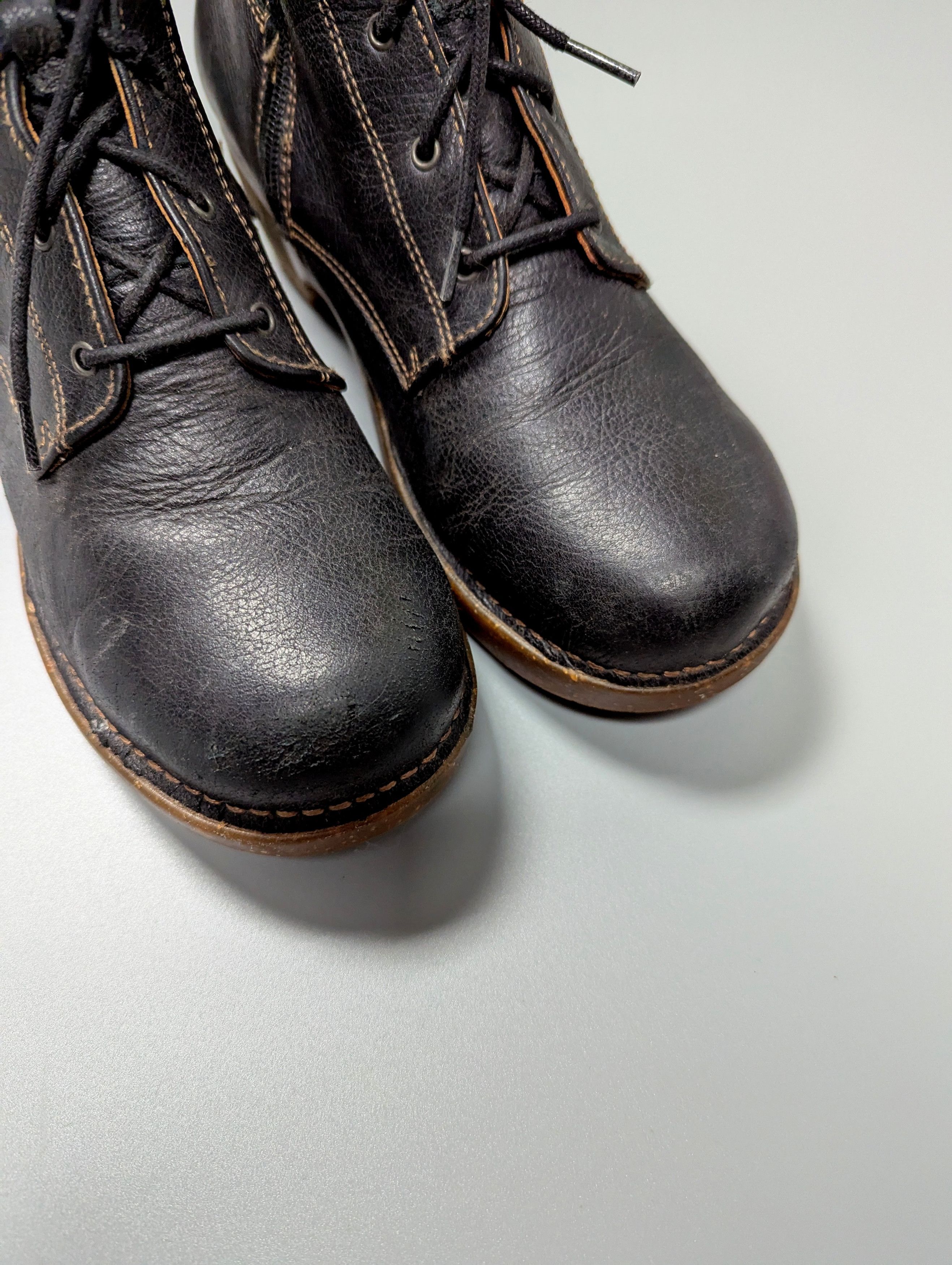Other THE ART Vintage Women's Leather Brown Heeled Boots Size US 8 / IT 38 - 9 Thumbnail