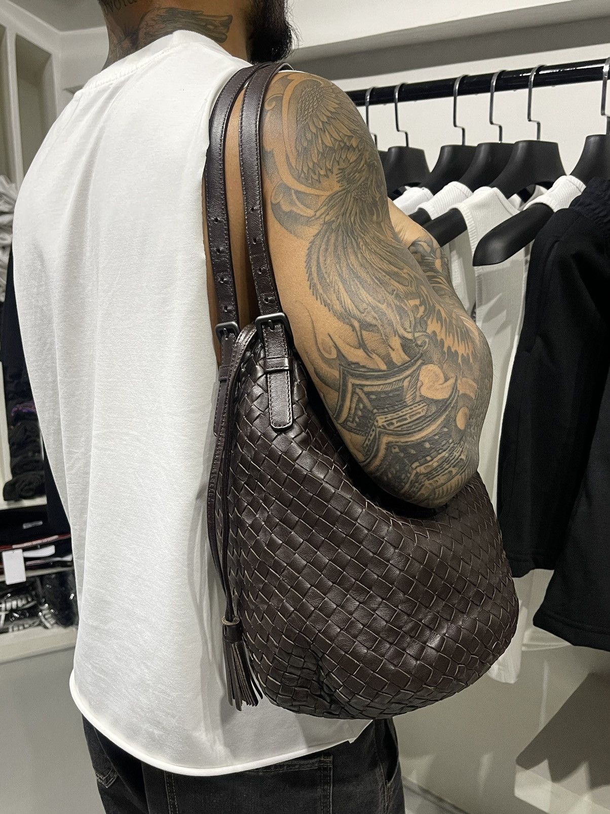 Bottega Veneta Bottega Veneta - Drawstring Tassel Bucket - Shoulder Bag Size ONE SIZE - 24 Thumbnail