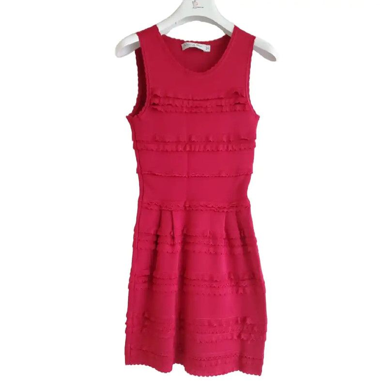 Dior Spring Pink Short Dress for Women 0089