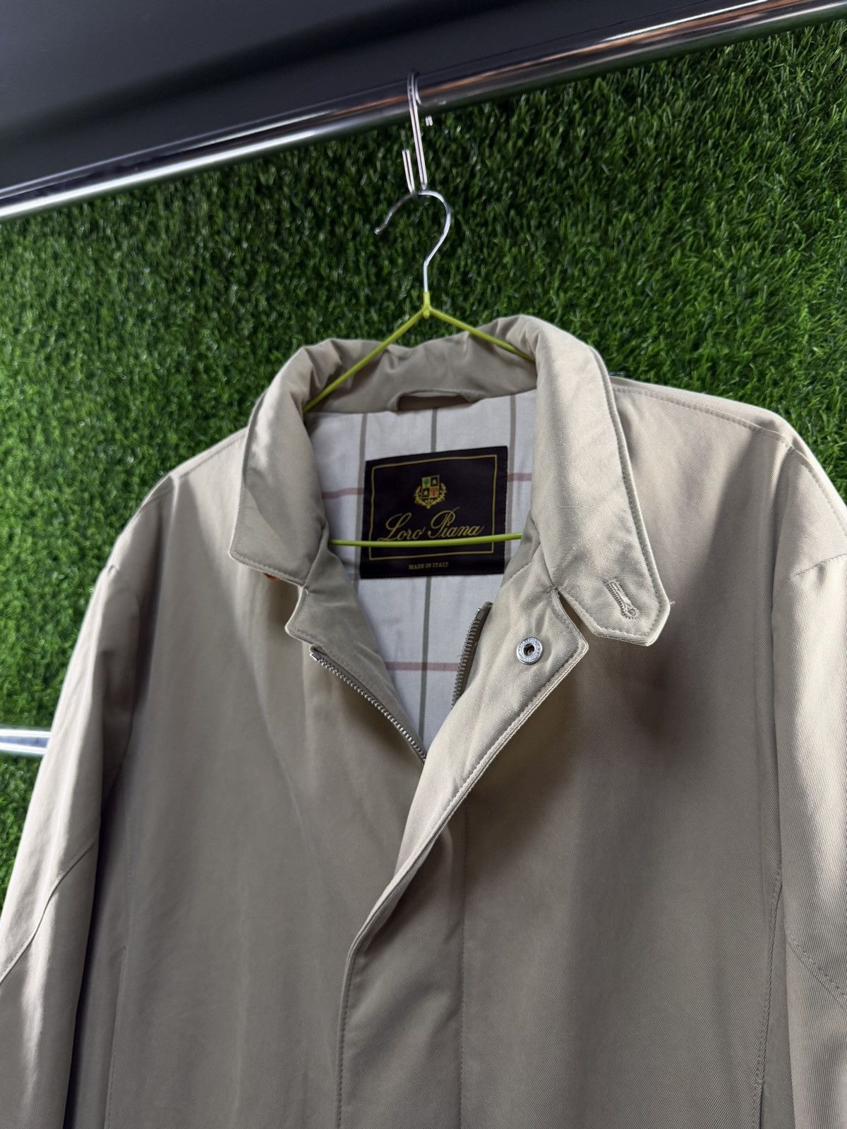 Loro Piana Loro Piana Beige Storm System Car Coat Jacket LuxuryRaincoat Size US XL / EU 56 / 4 - 2 Thumbnail