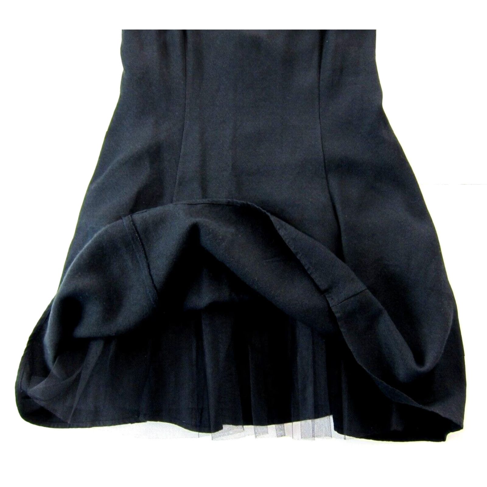 Vintage VINTAGE Brief Encounter Black Gold Spaghetti Strap Slip Party Cocktail Dress S Size S / US 4 / IT 40 - 7 Thumbnail
