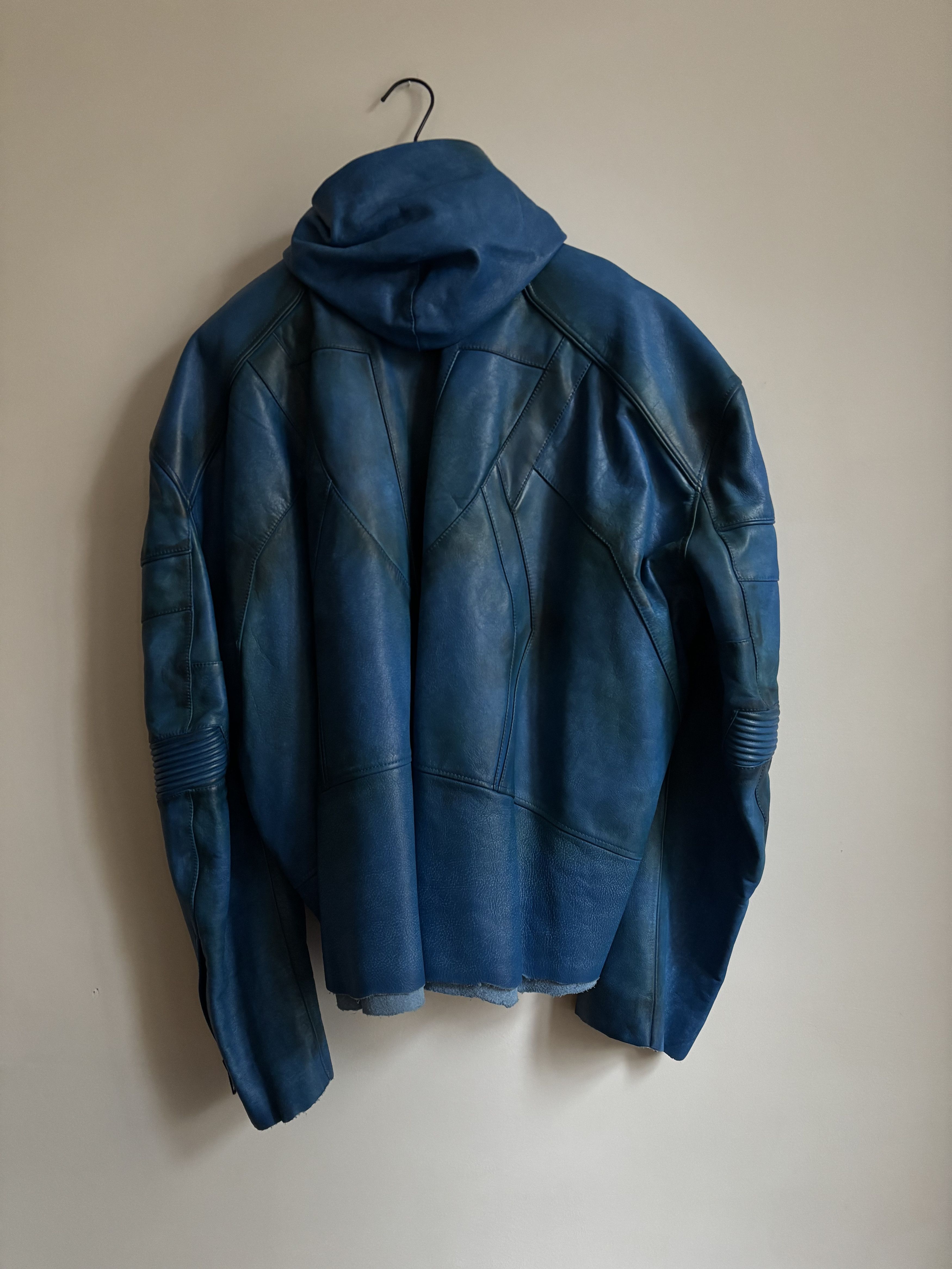 Balenciaga Balenciaga leather hooded biker jacket Size US S / EU 44-46 / 1 - 2 Thumbnail