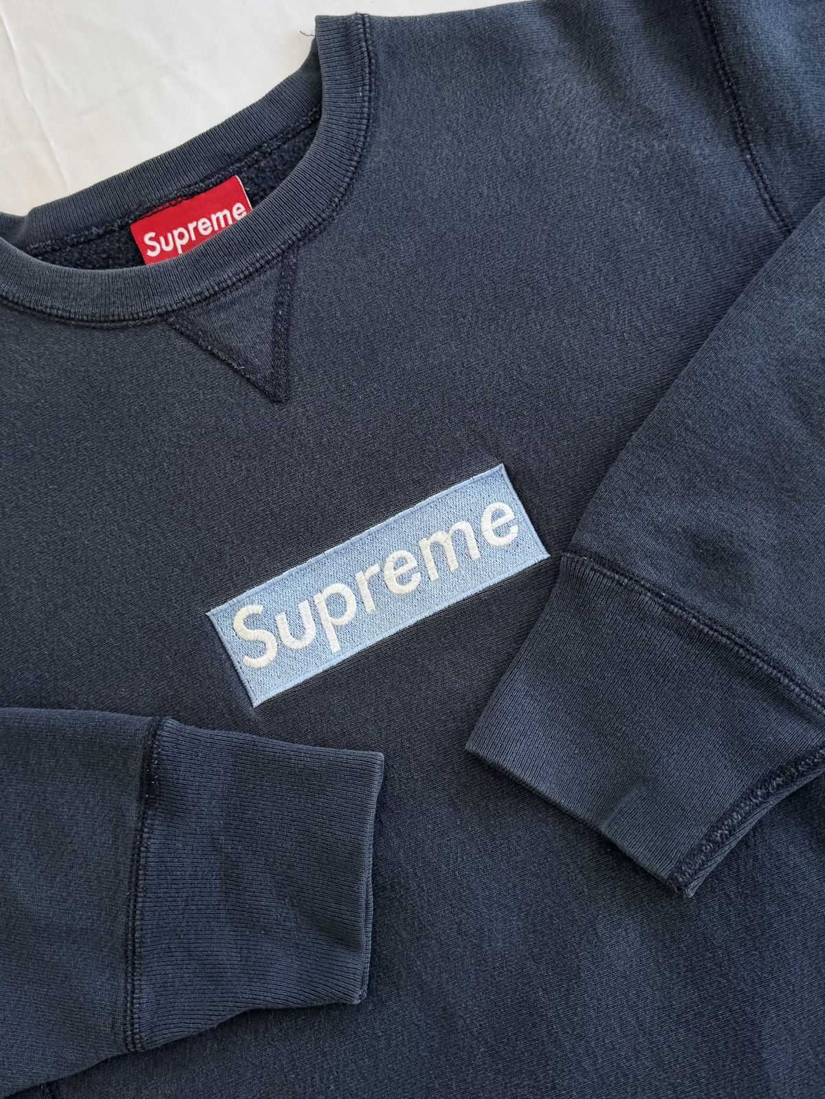 Supreme Supreme Ice on Navy Box Logo Crewneck 1997 Size US M / EU 48-50 / 2 - 3 Thumbnail