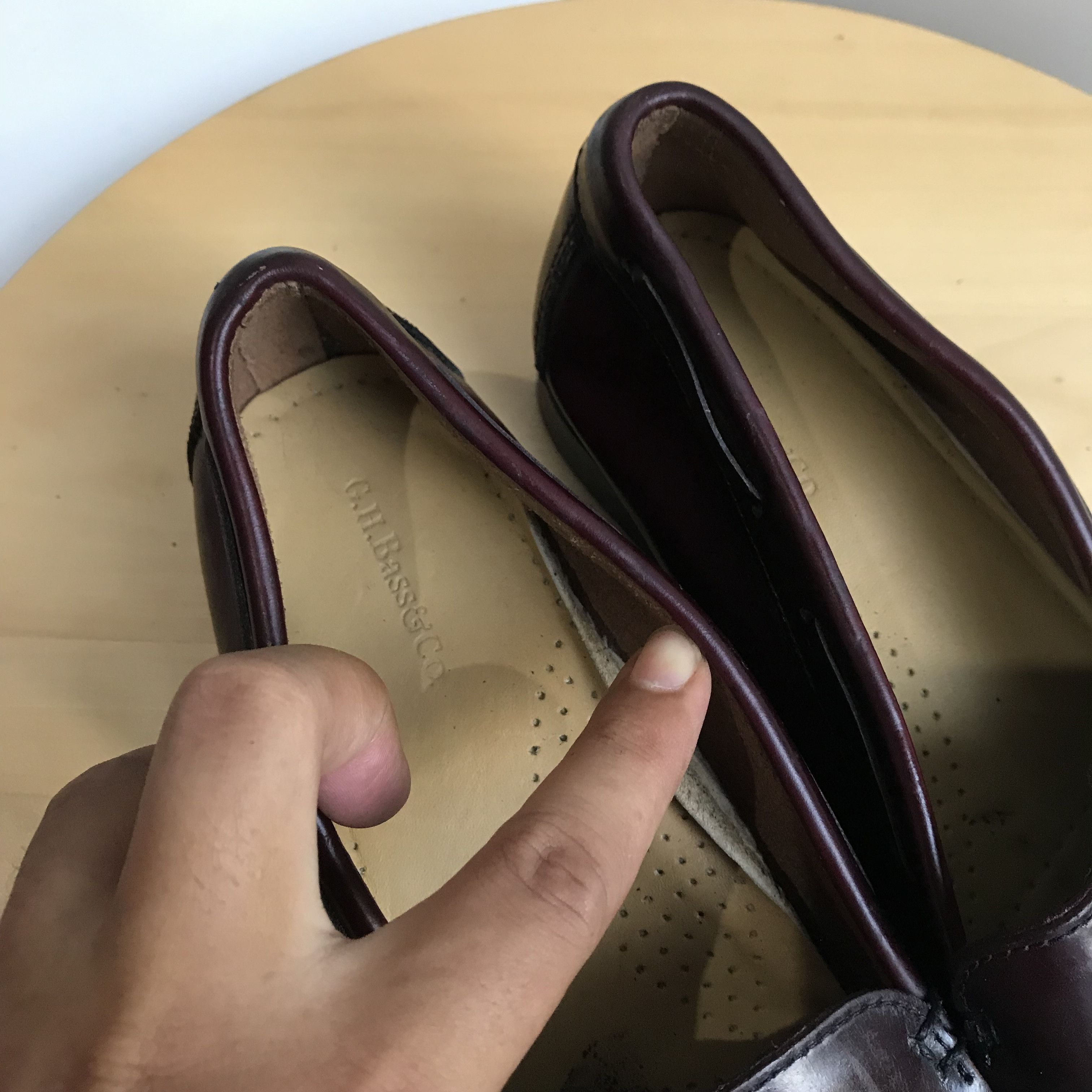 Bass × G.H. Bass & Co. × Vintage Vintage Bass Weejuns Penny Loafer Tassle Red Wine oxblood Size US 6.5 / EU 39-40 - 9 Thumbnail