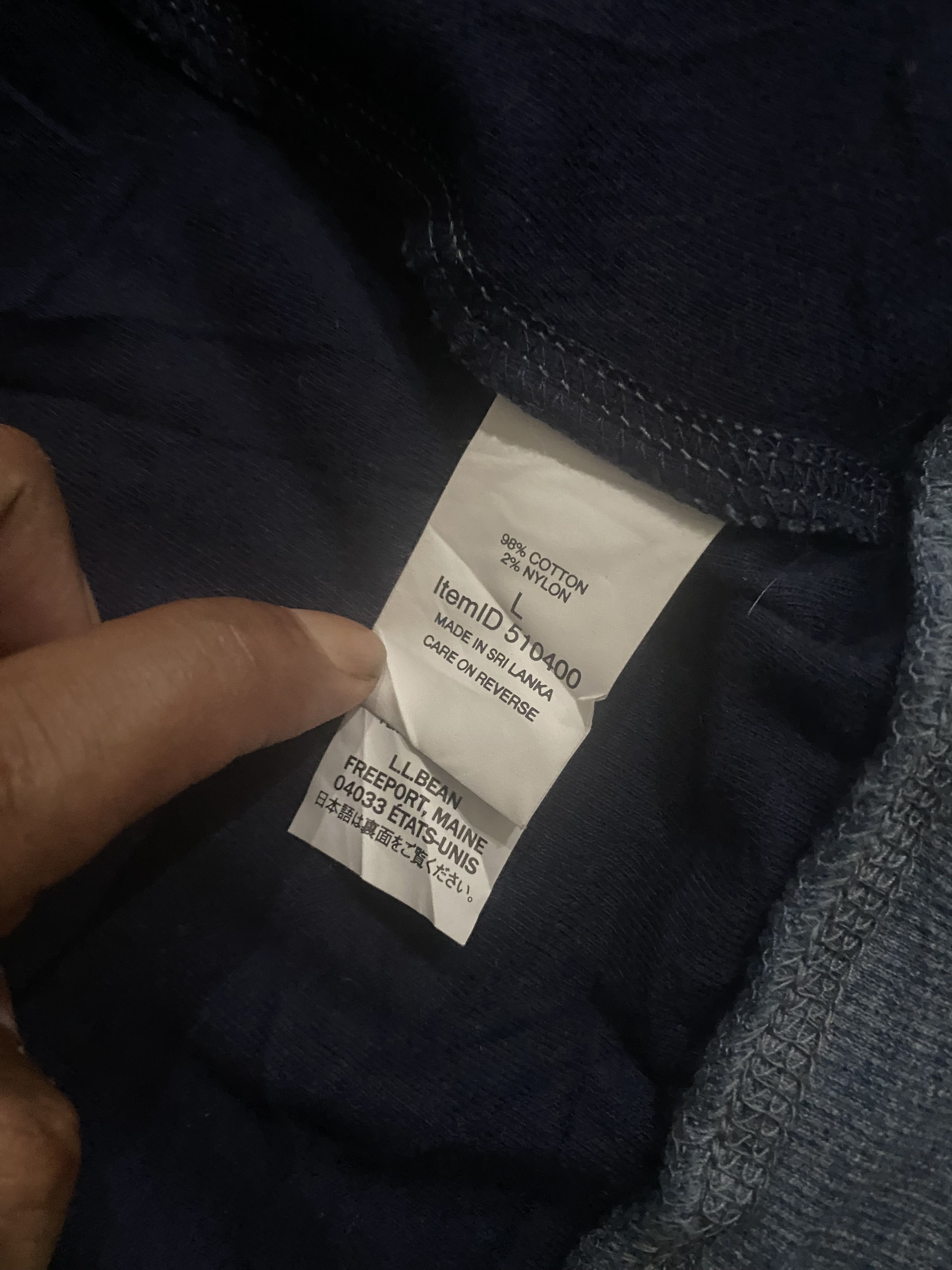 Japanese Brand × L.L. Bean Vintage LL Bean Zip Up Hoodie Size US L / EU 52-54 / 3 - 4 Thumbnail