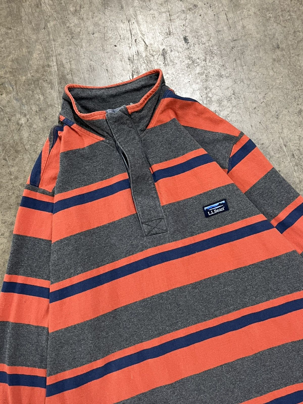 L.L. Bean × Vintage LL bean stripped rugby shirt vintage streetwear preppy rare Size US XL / EU 56 / 4 - 4 Thumbnail
