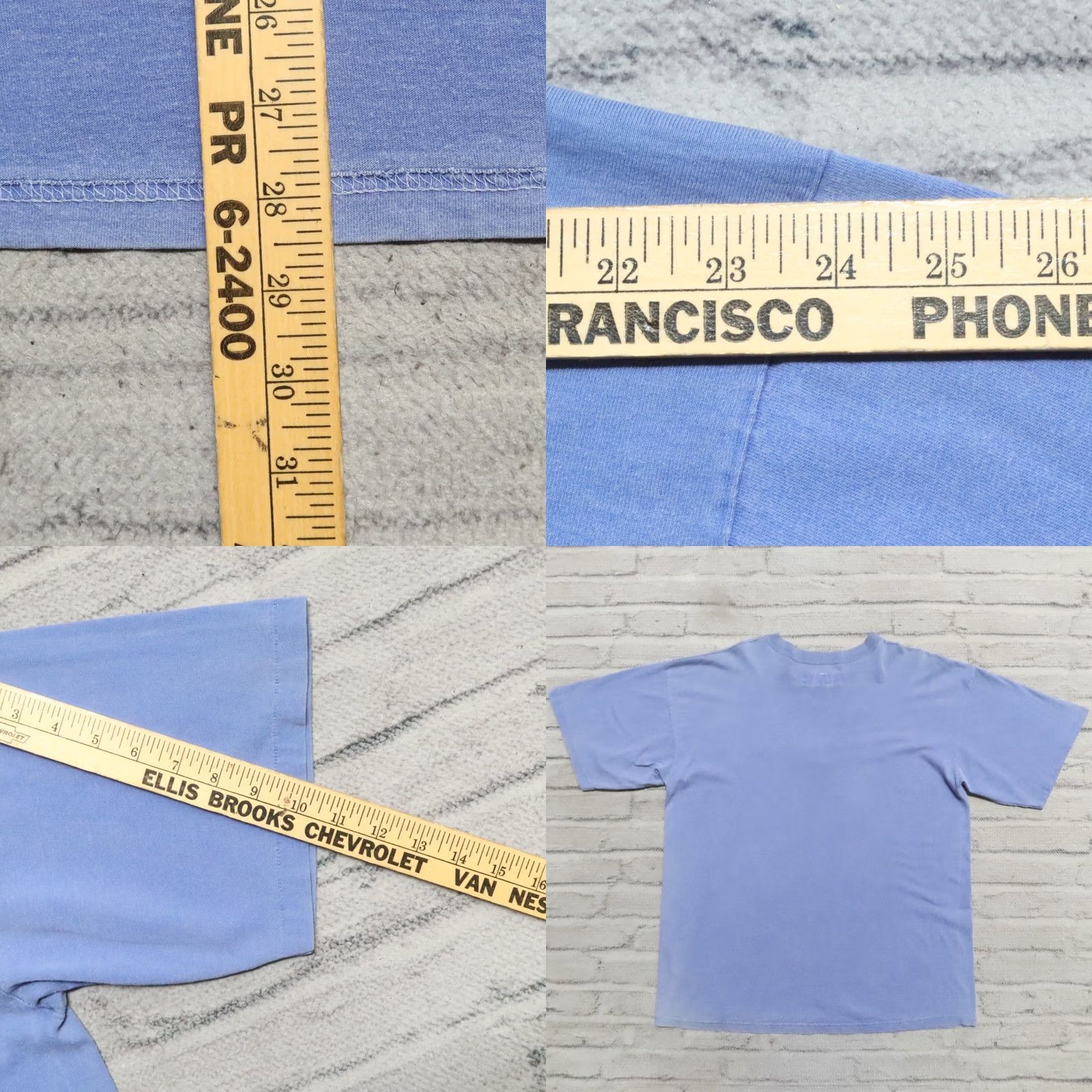 Vintage VINTAGE BUM Equipment Distressed Shirt Mens L Blue 90s Tshirt Size US L / EU 52-54 / 3 - 8 Thumbnail