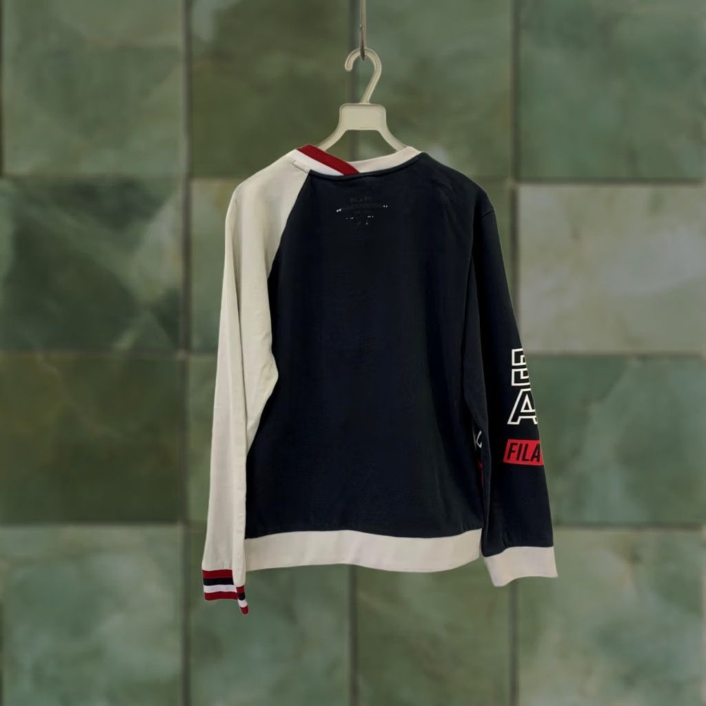 Fila Maison Mihara Yasuhiro x FILA Beyond Arcade Sweatshirt Navy White Red M Mens Pullover Multicolor Size US M / EU 48-50 / 2 - 1 Thumbnail