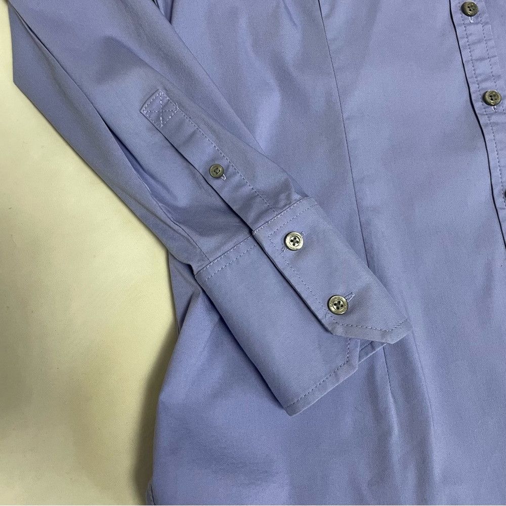 Express Express Design Studio Long Sleeve Purple Cotton Shirt Size Size L / US 10 / IT 46 - 5 Thumbnail