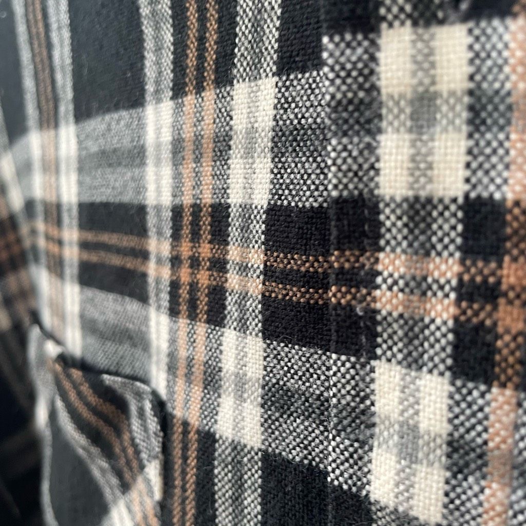 Blair John Blair Black Tan Plaid Button Shirt L Size US L / EU 52-54 / 3 - 5 Thumbnail