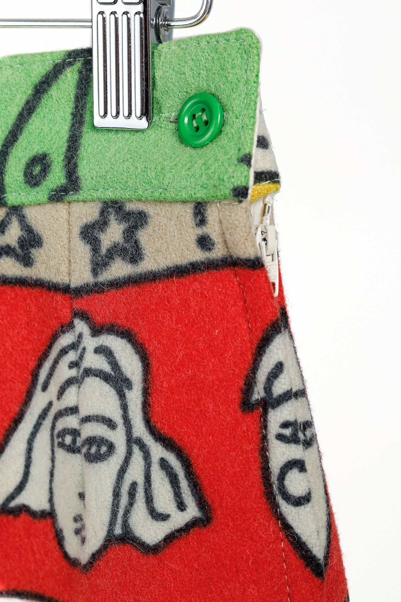 Jean Charles De Castelbajac Jean Charles de Castelbajac Illustrations Wool Skirt Size 26" / US 2 / IT 38 - 8 Thumbnail