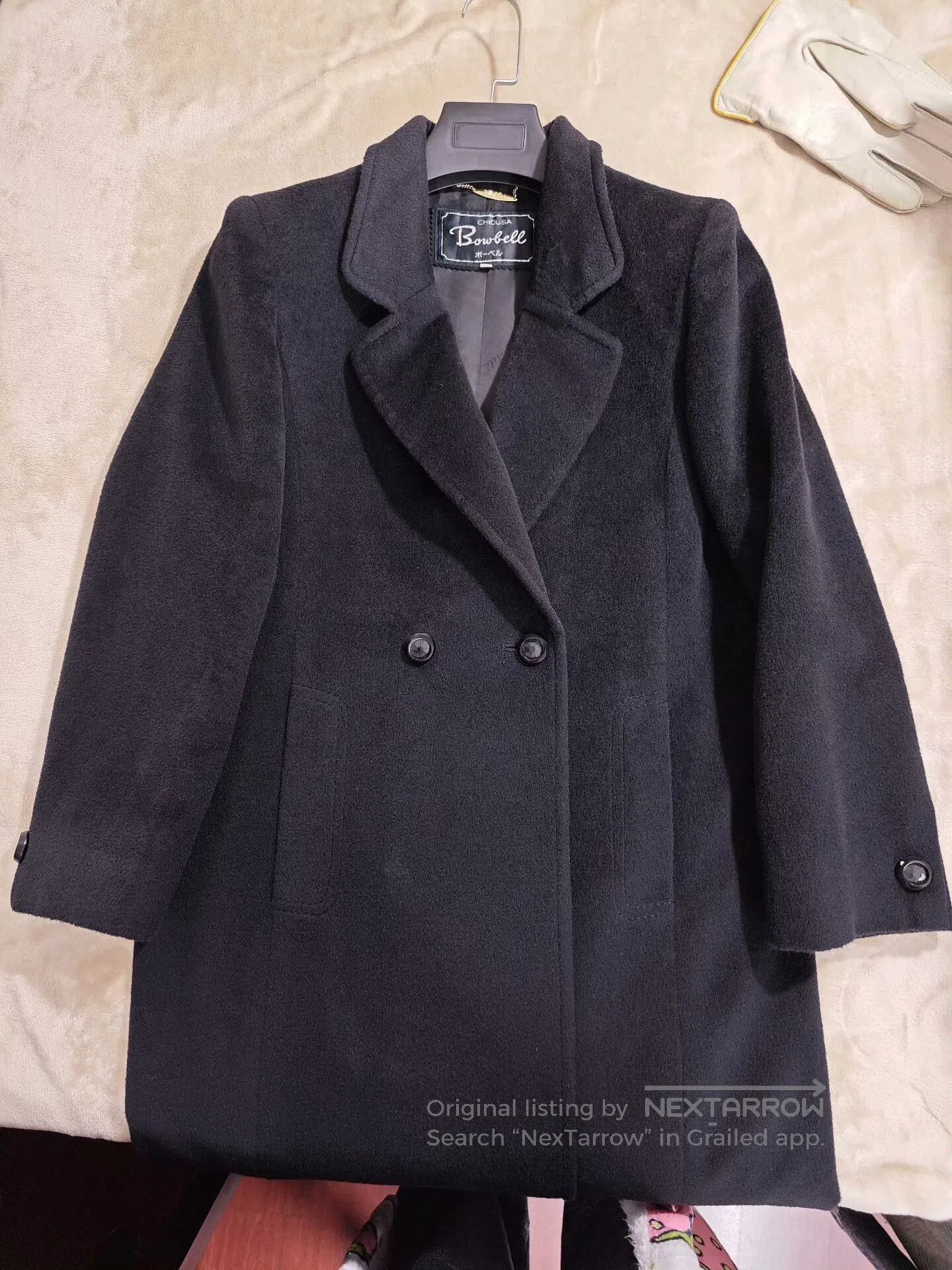 PIACENZA 1833 Italian Wool Bowbell Coat for Women. Size L / US 10 / IT 46 - 6 Thumbnail