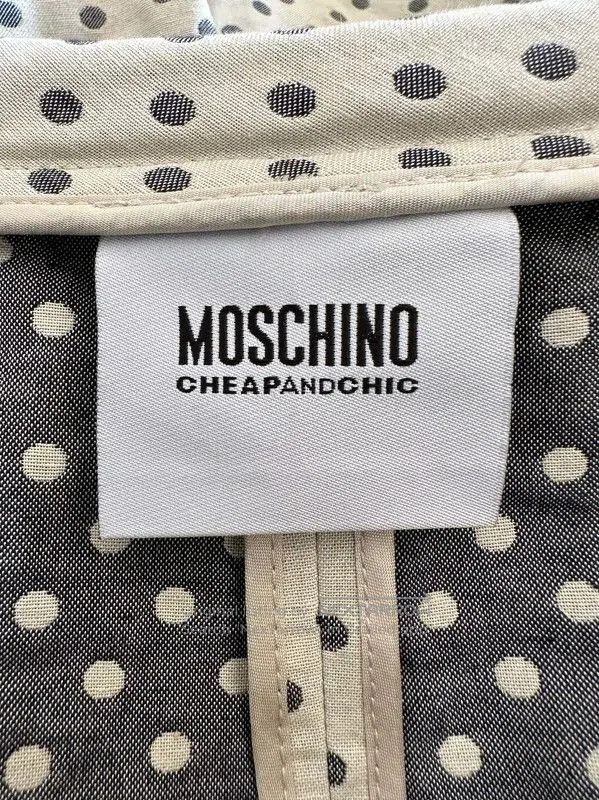 Moschino Moschino Gray Cotton Women's Coat . Size L / US 10 / IT 46 - 5 Thumbnail