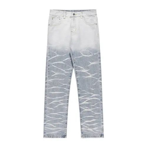 Jean fade washed pattern jeans Size US 28 / EU 44 - 1 Thumbnail