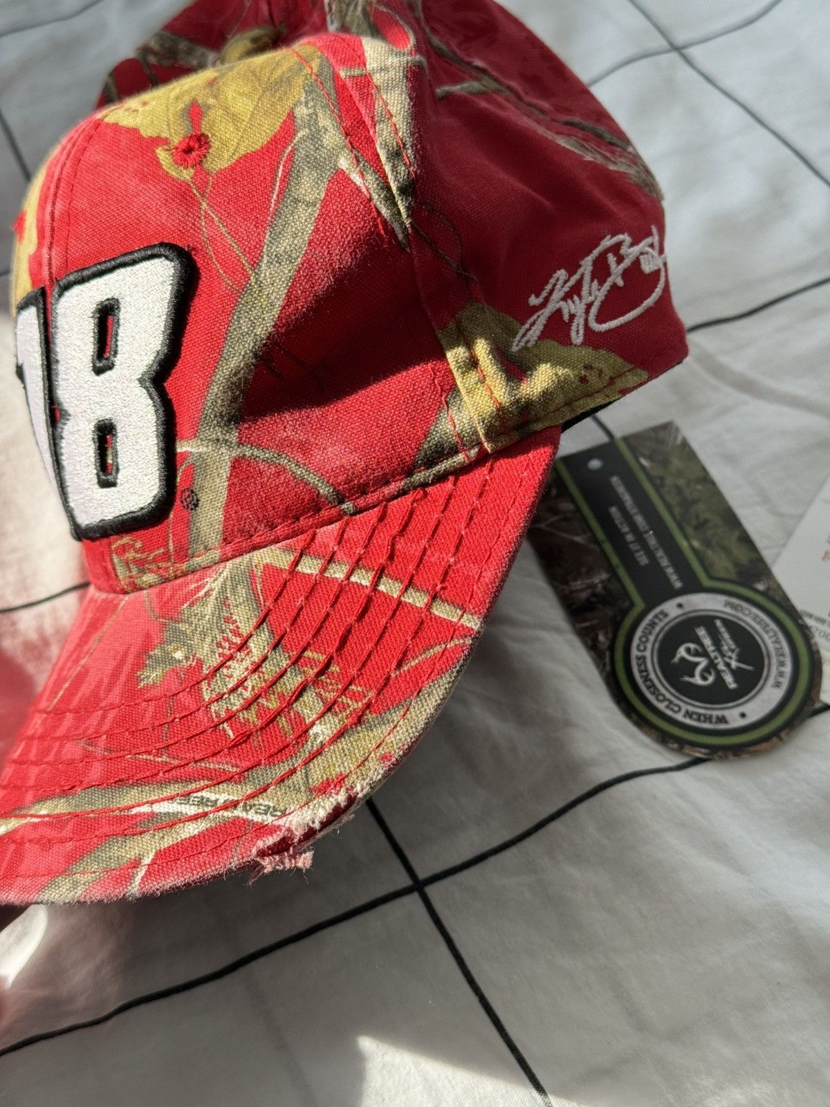 NASCAR Y2K Nascar Realtree Racing Cap Hat #18 Fox Racing Size ONE SIZE - 11 Thumbnail