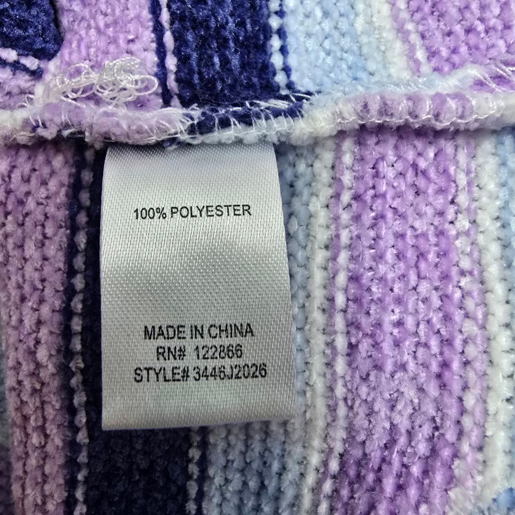 The Unbranded Brand Women's Chenault Striped Crew Neck Sweater S Purple Blue Size S / US 4 / IT 40 - 9 Thumbnail