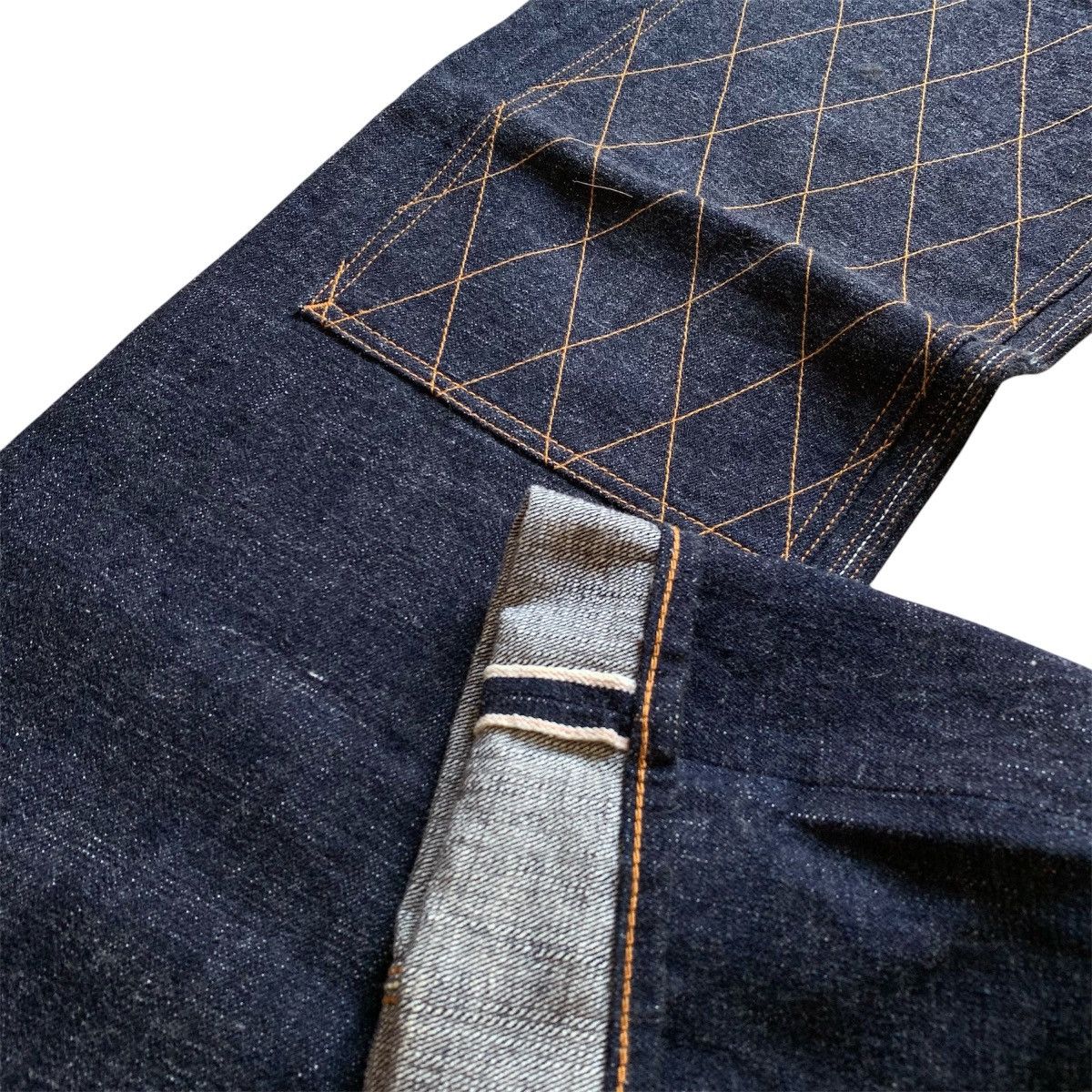 Japanese Brand Vtg 90s Union Bross Double Knee Slevedge Denim Pants Size US 32 / EU 48 - 9 Thumbnail