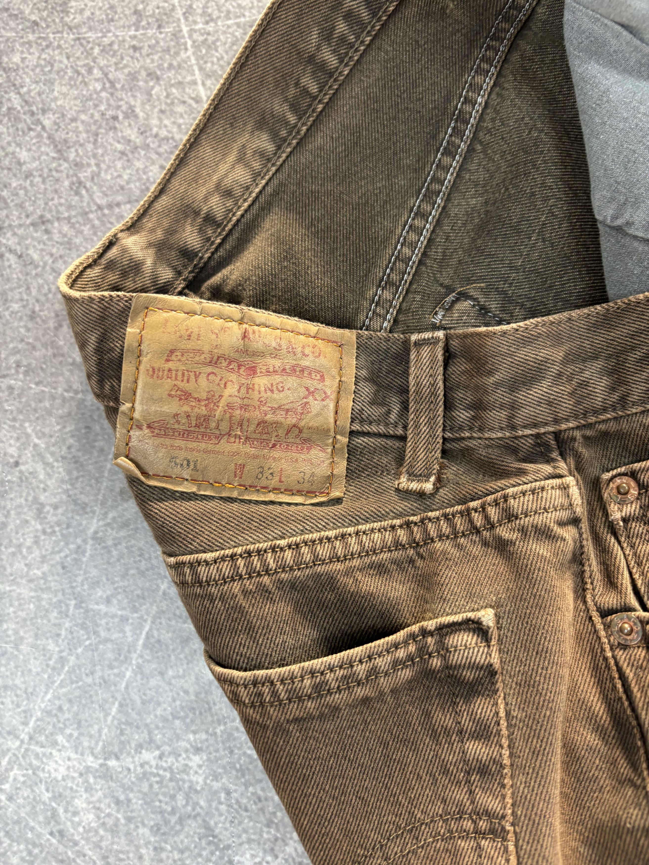 Junya Watanabe VTG KAPITAL STYLE DISTRESSED WASHED TRASHED LEIVS JEANS Size US 32 / EU 48 - 9 Thumbnail