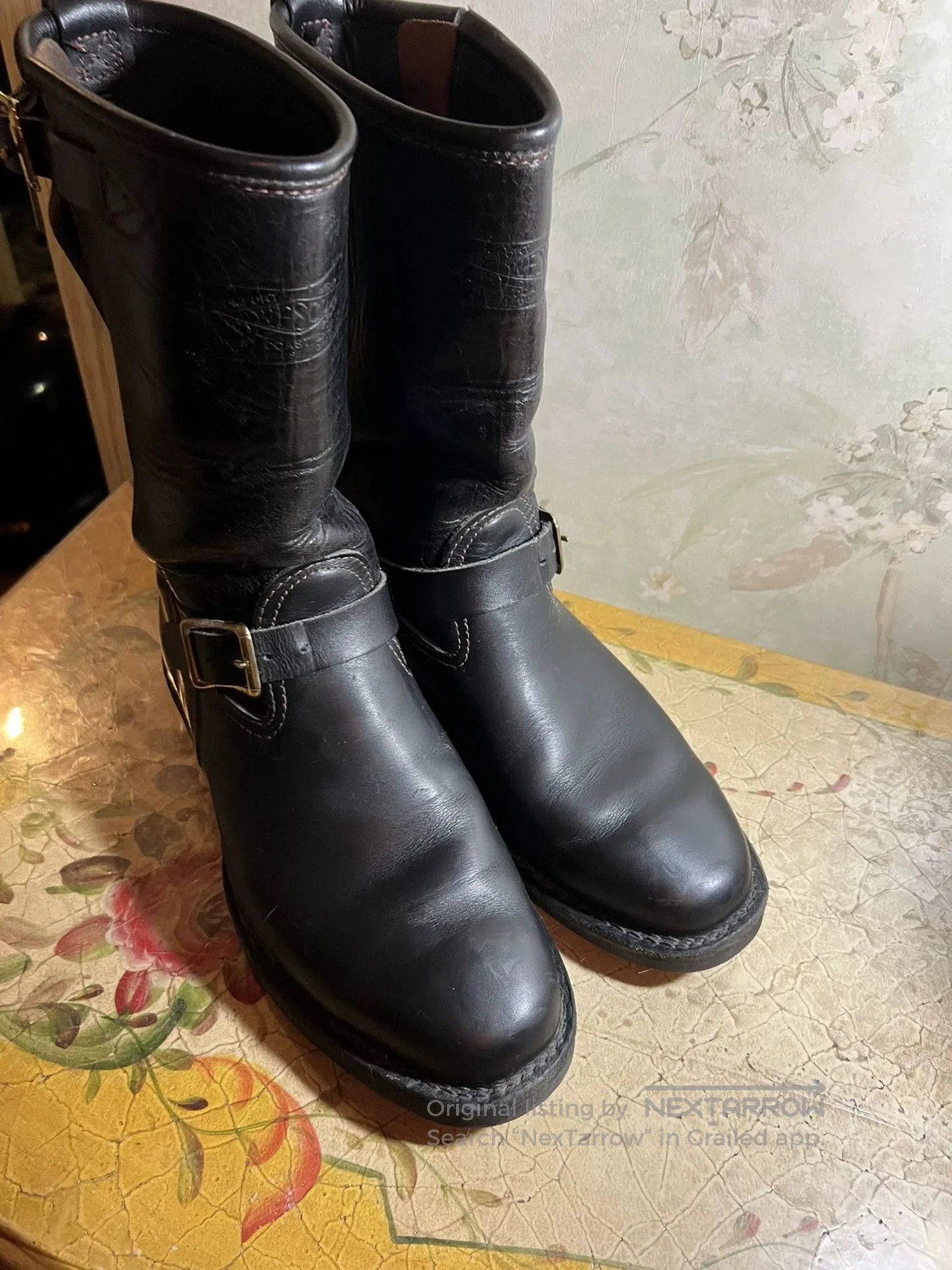WESCO Wesco Cycle Boss Black Leather Boots. Size US 9 / EU 42 - 1 Thumbnail