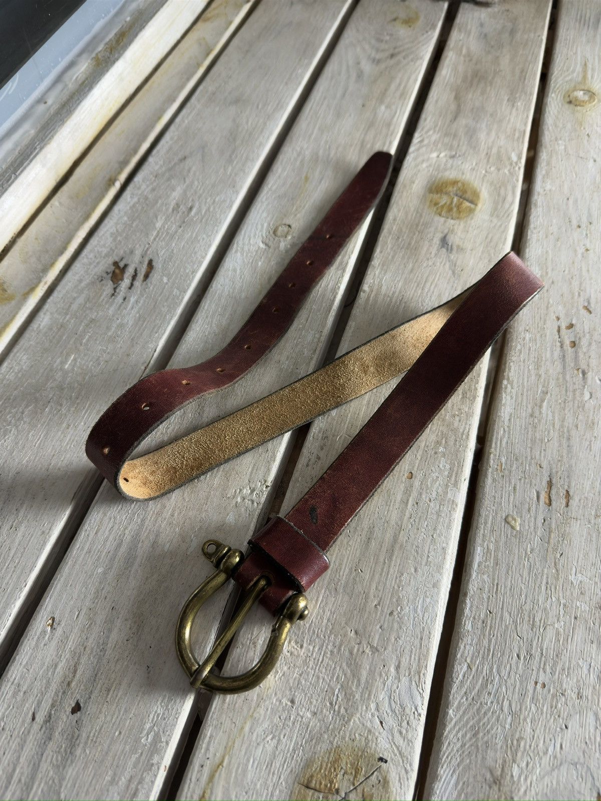 Hysteric Glamour × Leather × Vintage Vintage Leather Belt Y2K Cowboy Western Metal Avant Garde Size ONE SIZE - 2 Thumbnail