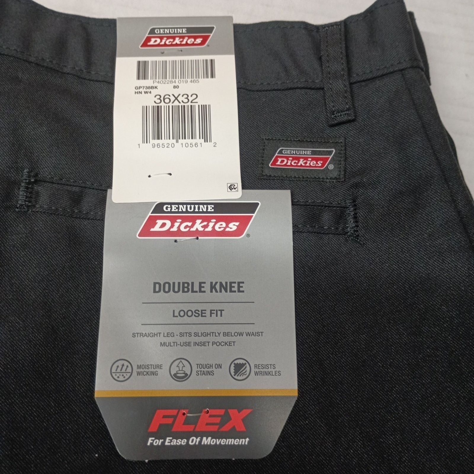 Dickies Dickies Loose Fit Double Knee Work Pants Men's 36x32 Black Size US 36 / EU 52 - 2 Thumbnail