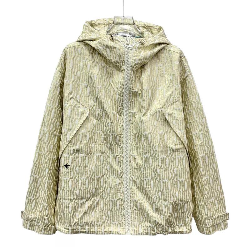 Dior Dior 25 Miss yellow logo letter full-print hooded zipper l Size S / US 4 / IT 40 - 1 Thumbnail