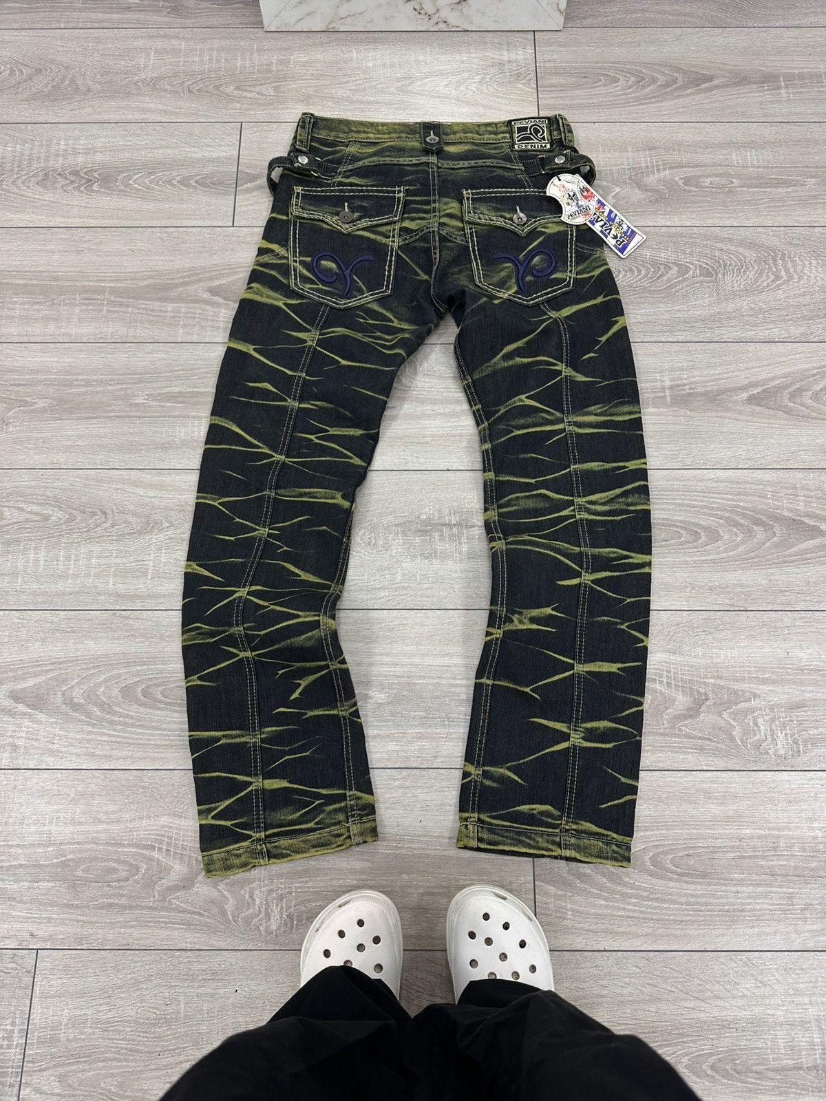 Japanese Brand Faded Y2K Bootcut Jeans Size US 32 / EU 48 - 2 Thumbnail