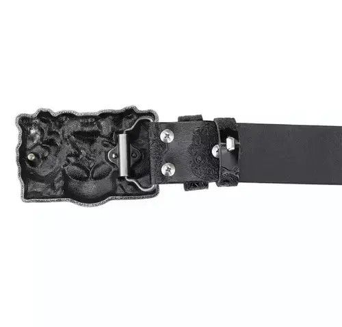 VIBE Skull Leather Belts Size ONE SIZE - 2 Thumbnail