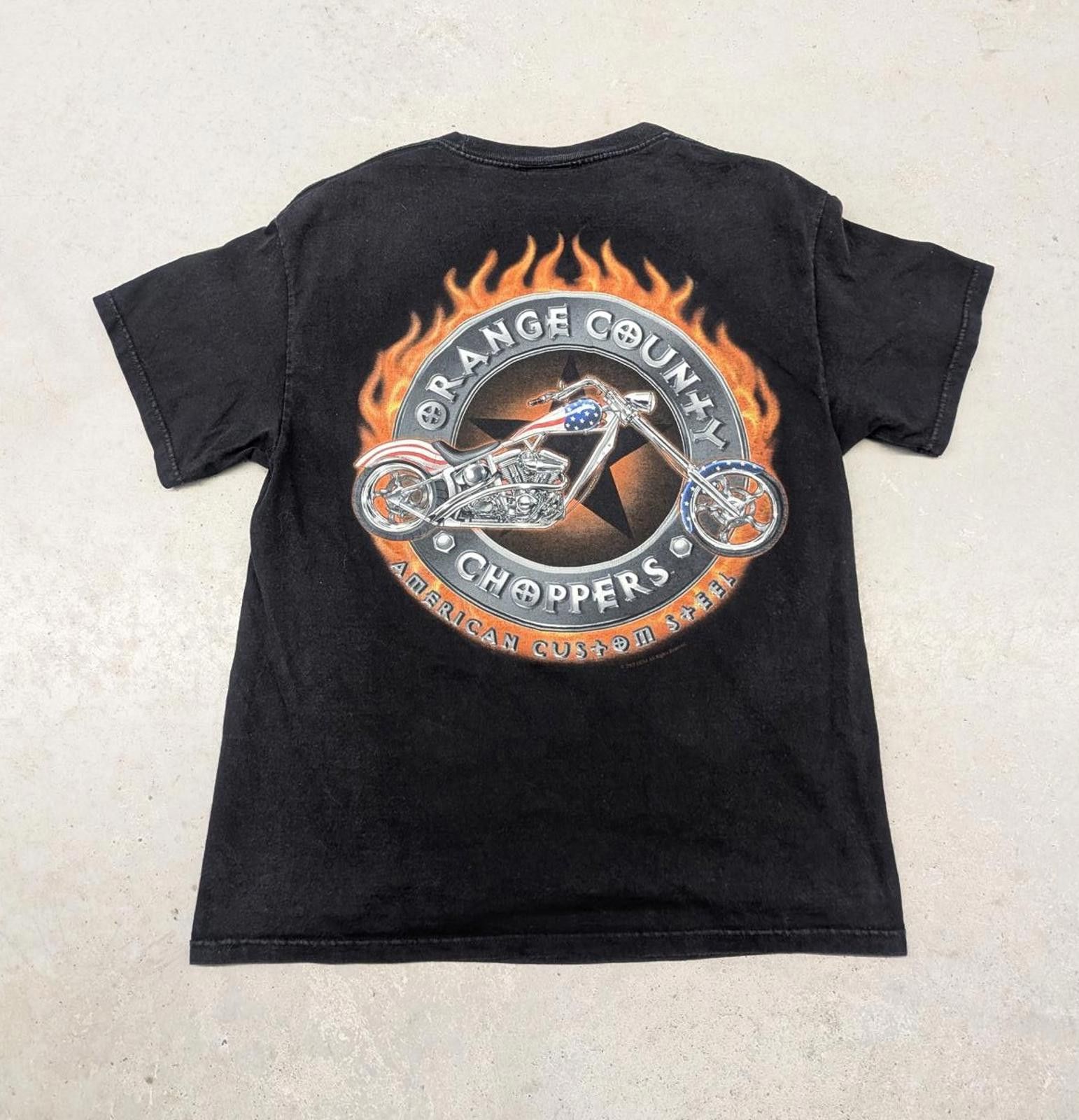 Vintage Vintage Y2K Orange County Choppers Flame Motorcycle T-shirt Size US L / EU 52-54 / 3 - 1 Thumbnail