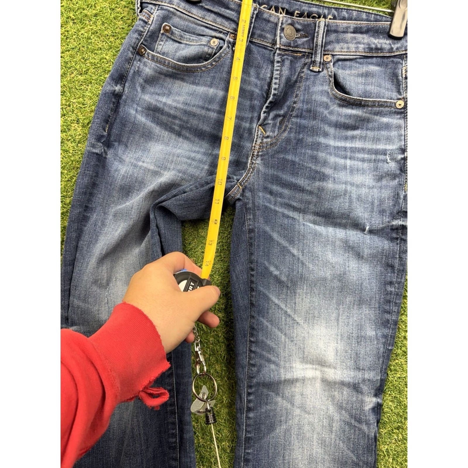 American Eagle Outfitters American Eagle Outfitters Jeans Mens 28 Regular Straight 30 Inseam Denim Blue 2000s Casual Stretch Size US 28 / EU 44 - 5 Thumbnail