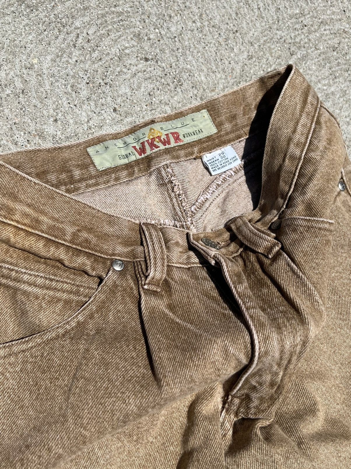 Vintage 90’s 2000’s Y2K VTG Vintage Anchor Blue Workwear Denim Jeans Size 29" - 9 Thumbnail