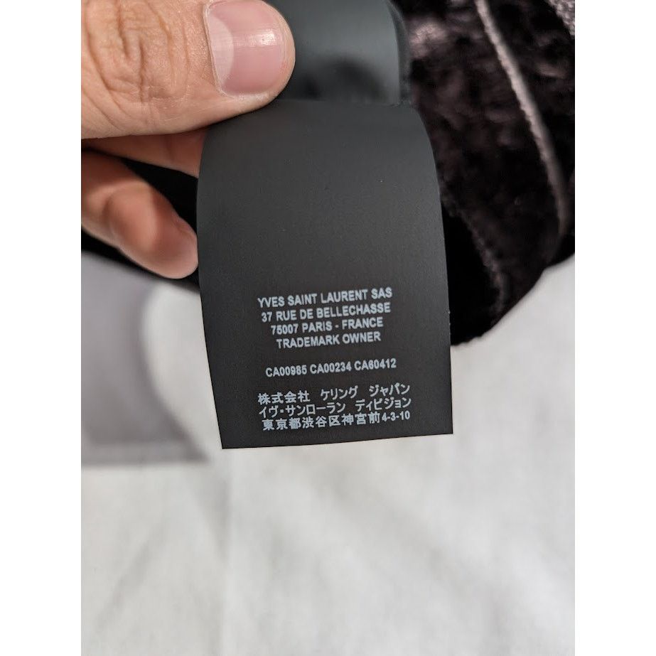 Saint Laurent Paris o1rshd1 Skinny 5 Pockets Pants Devore Pelo Black Light Beach Size US 30 / EU 46 - 17 Thumbnail