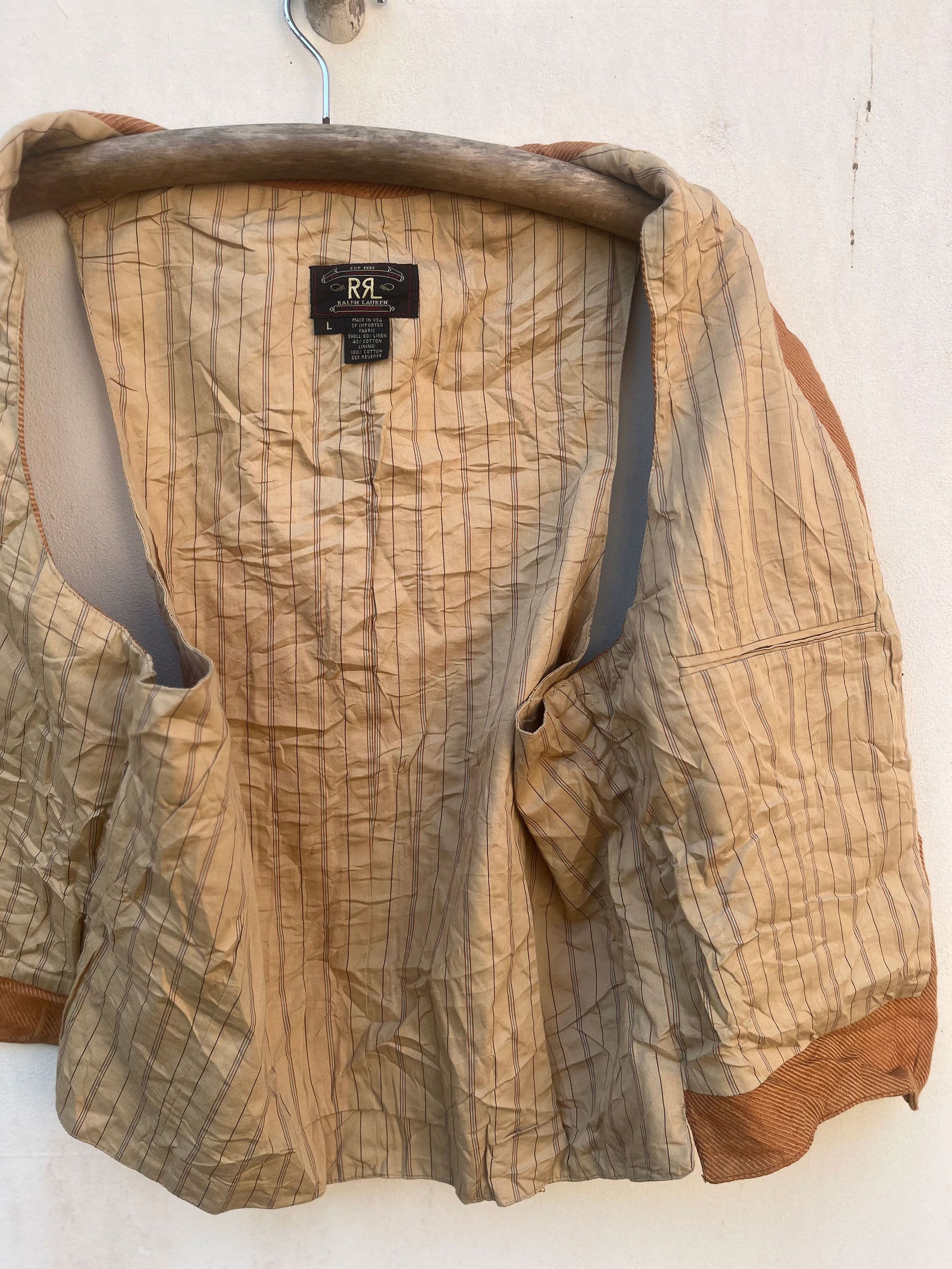 RRL Ralph Lauren Vintage Polo Ralph Lauren Double RL Waistcoat Jacket Size US L / EU 52-54 / 3 - 6 Thumbnail