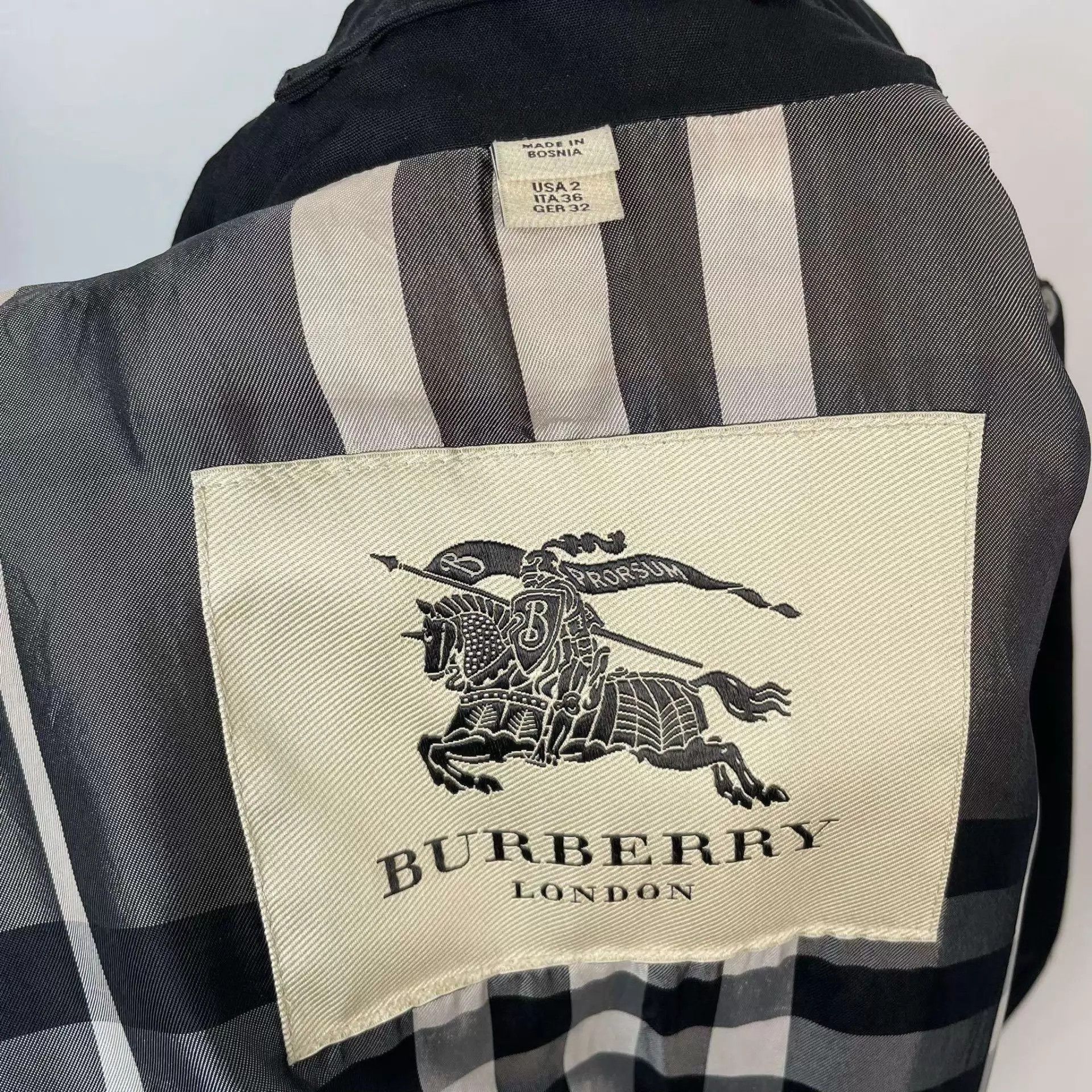 Burberry Burberry Trench Coat 36 Black Size XS / US 0-2 / IT 36-38 - 6 Thumbnail