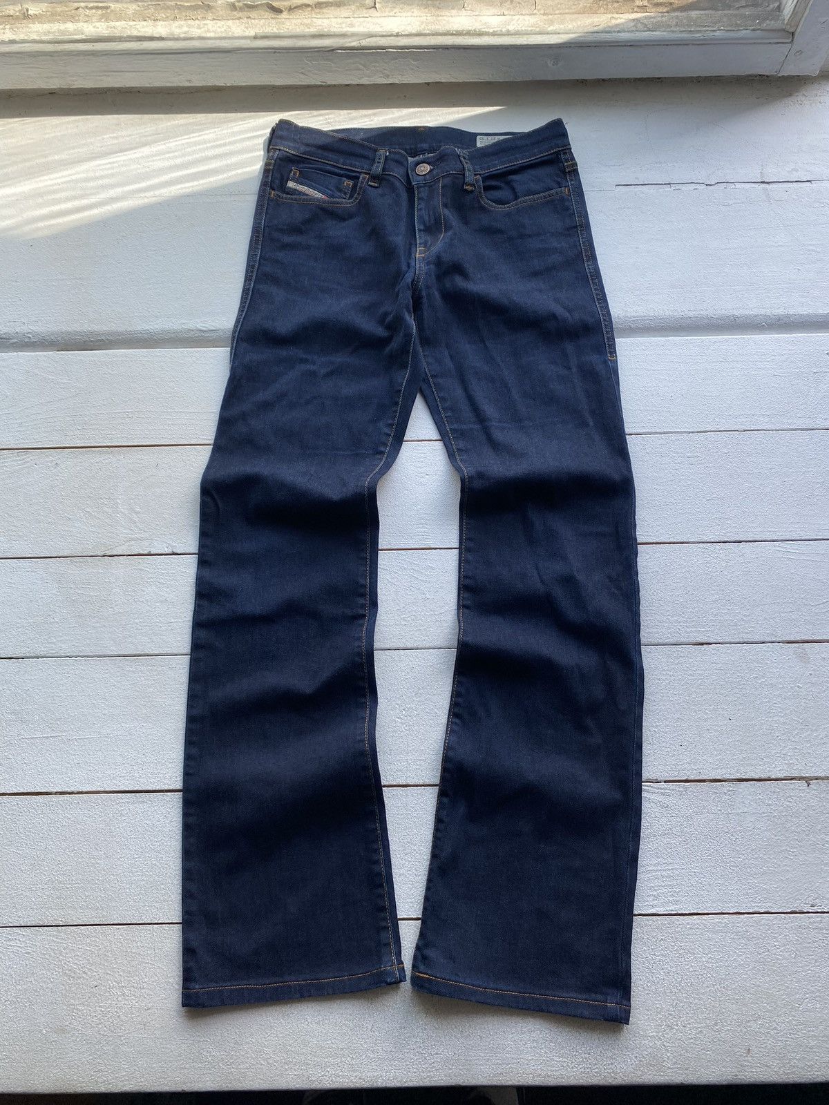 Diesel × Vintage 🔥Gothic Diesel Regular Slim Bootcut Flared Jeans Womens 27 Size 27" / US 4 / IT 40 - 2 Thumbnail