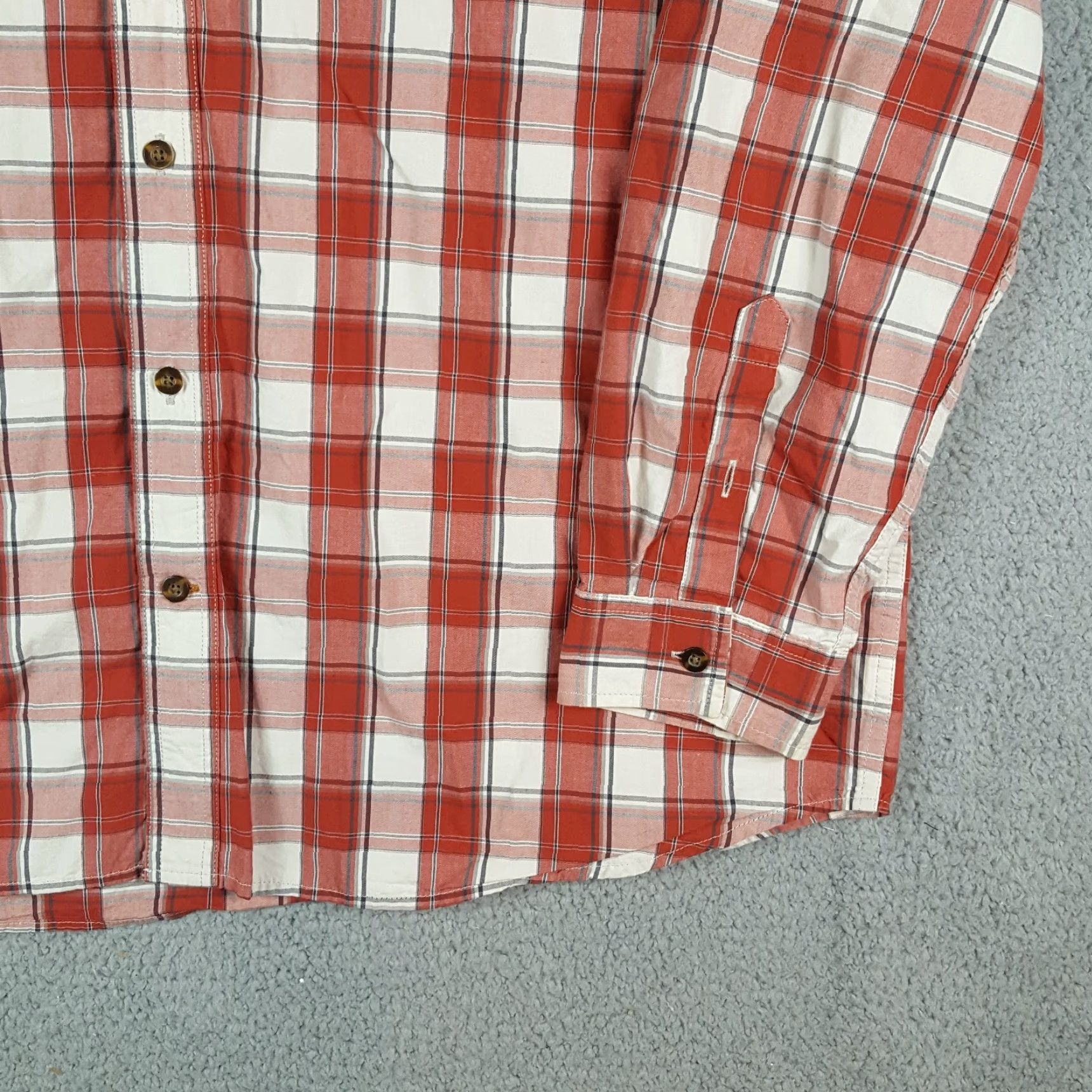 Carhartt VINTAGE Carhartt Orange Plaid Button-Down Shirt Men 2XL Relaxed Fit Workwear Casual Button-Up Size US XXL / EU 58 / 5 - 4 Thumbnail
