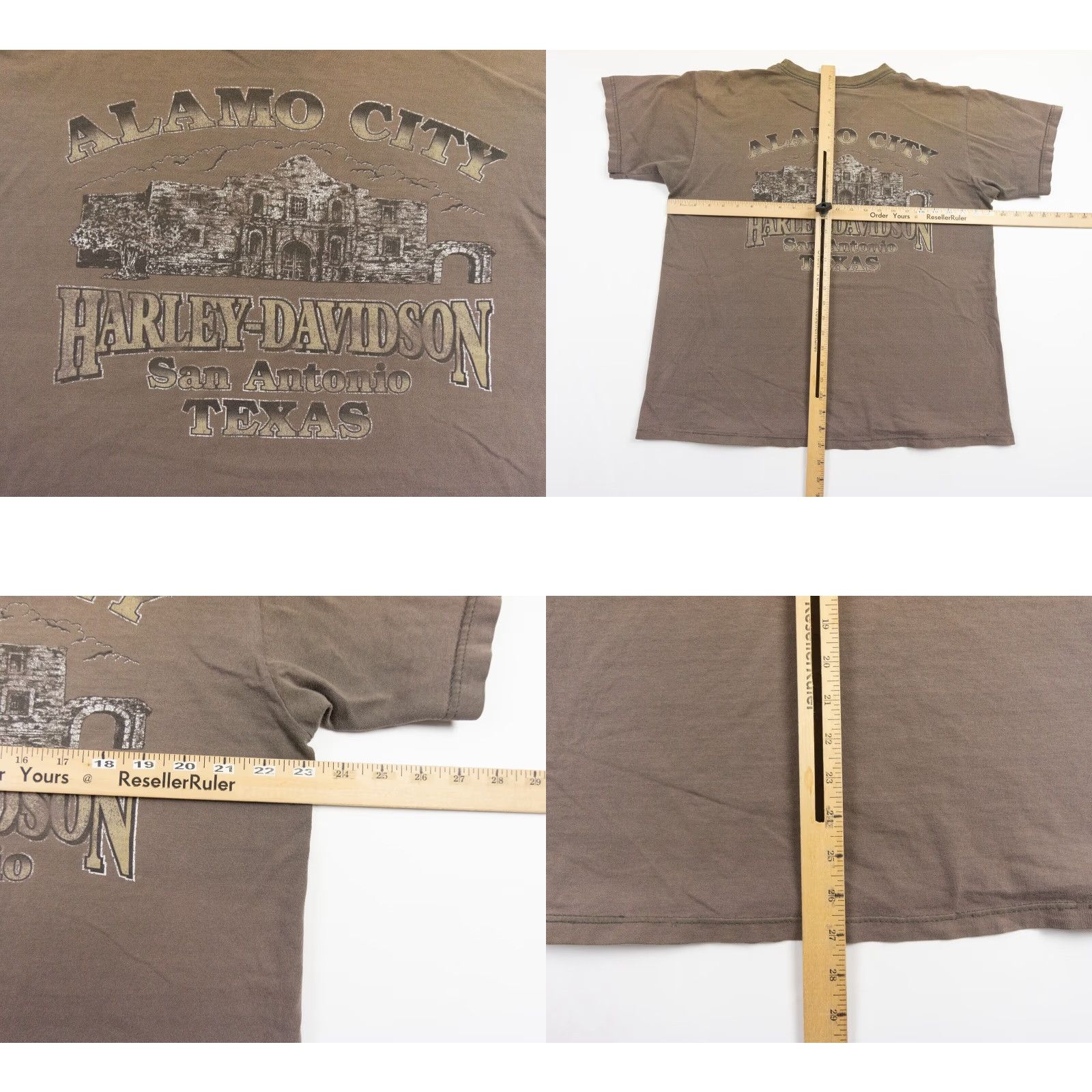 Harley Davidson Harley-Davidson Shirt Men XL Brown Short Sleeve Crew Neck Logo Motorcycle Mens Size US XL / EU 56 / 4 - 8 Thumbnail