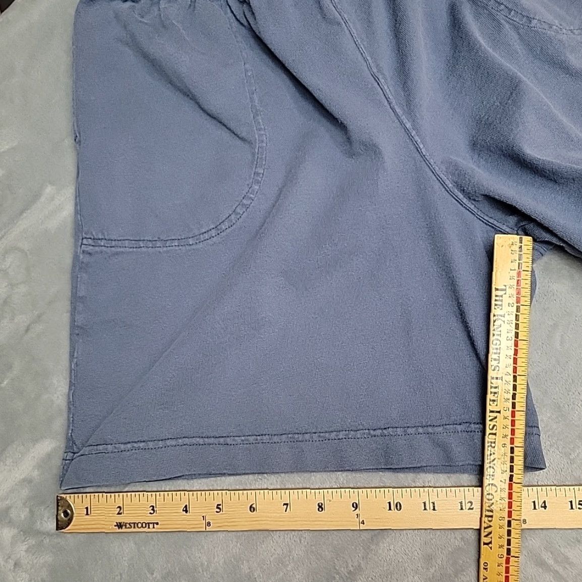 Champion Champion Shorts Mens Large Blue Cotton Blend Sweatpants Pocket Athletic Training Size US 33 - 7 Thumbnail