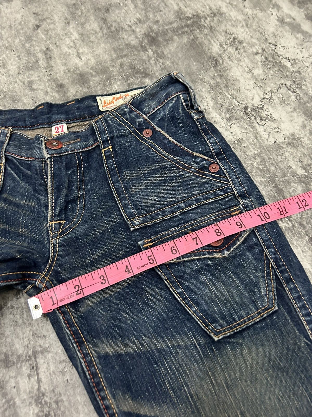 If Six Was Nine × Japanese Brand × Tornado Mart Vintage Brapers Front Pocket Flare Jeans Size US 29 - 16 Thumbnail